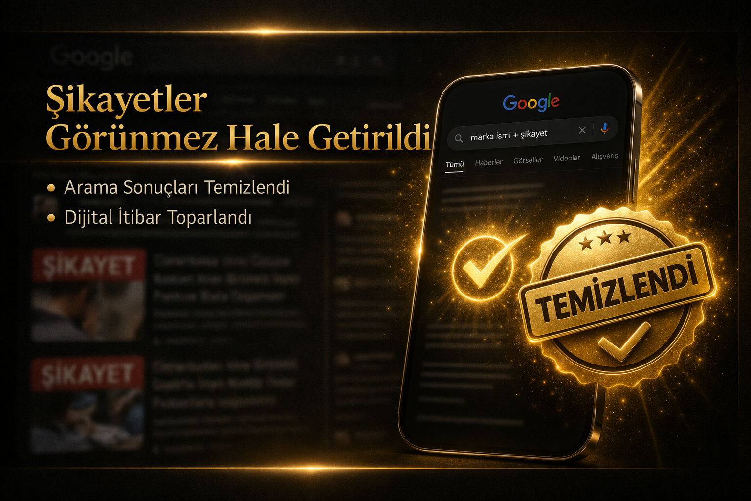 Negatif Arama Sonuçları Temizlendi
